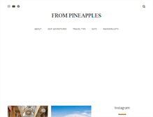 Tablet Screenshot of frompineapples.com